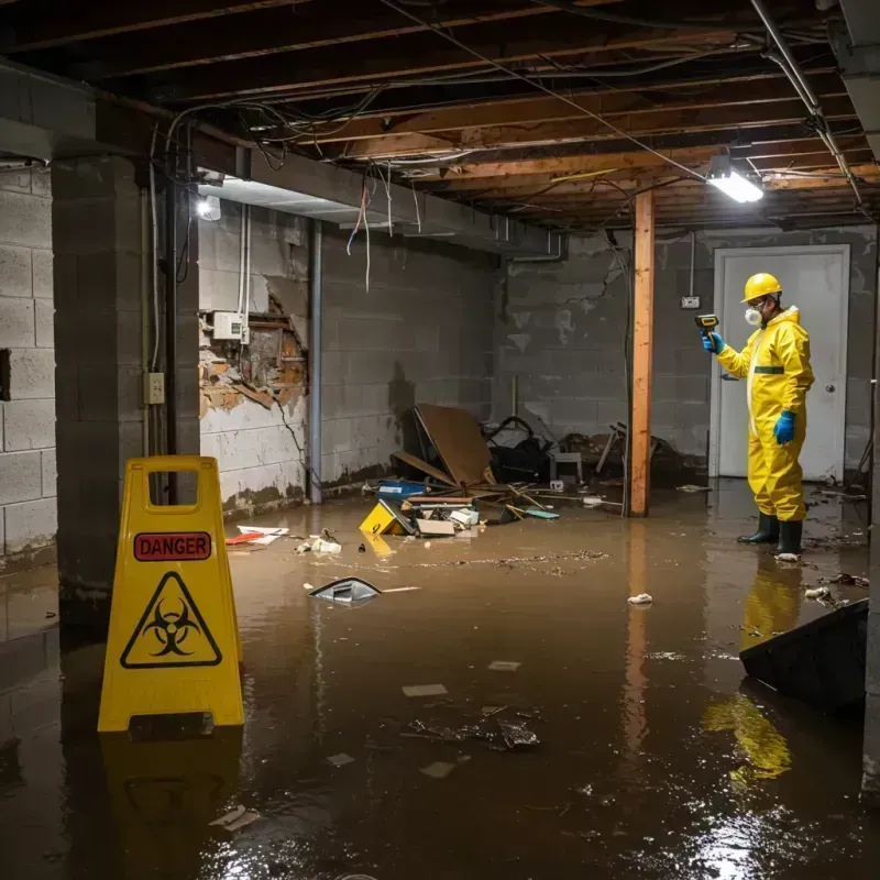 Flooded Basement Electrical Hazard in Nantucket, MA Property